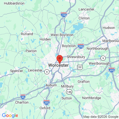 Map to  office in Worcester, MA