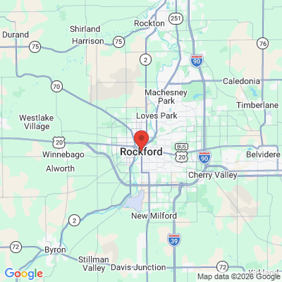 Map to  office in Rockford, IL