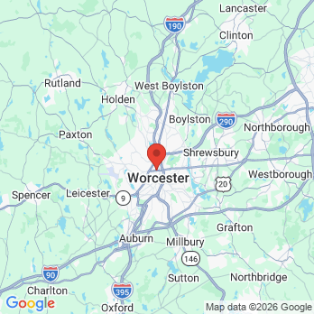 Map to Gorgeous Smiles Dental worcester office in Worcester, MA