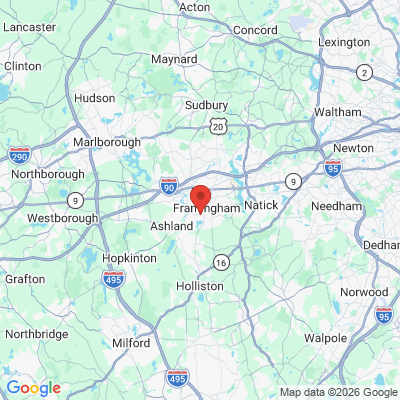 Map to  office in Framingham, MA