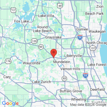 Map to Markiewicz Dental office in Mundelein, IL