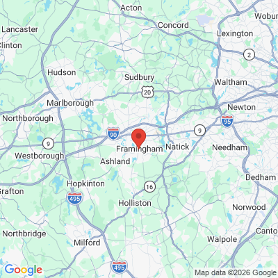 Map to  office in Framingham, MA