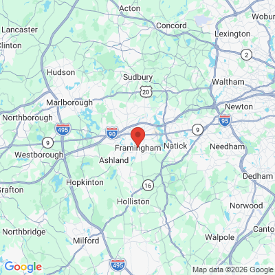 Map to  office in Framingham, MA