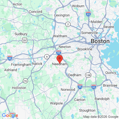 Map to  office in Needham, MA