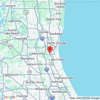 Map to  office in Lake Bluff, IL