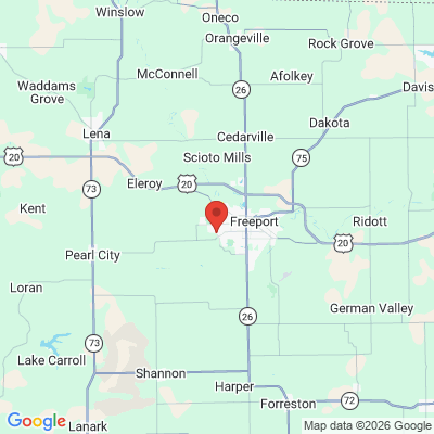 Map to  office in Freeport, IL