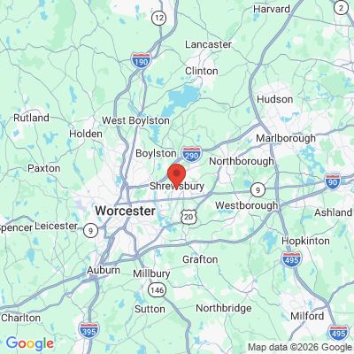 Map to  office in Shrewsbury, MA