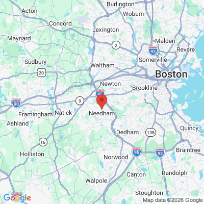Map to  office in Needham Heights, MA