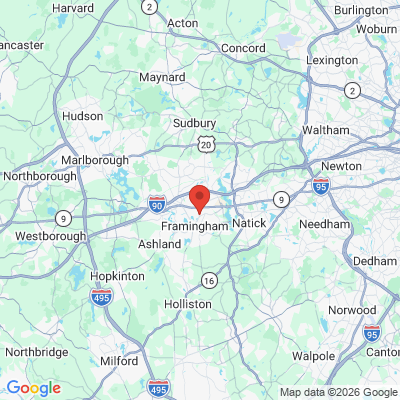 Map to  office in Framingham, MA