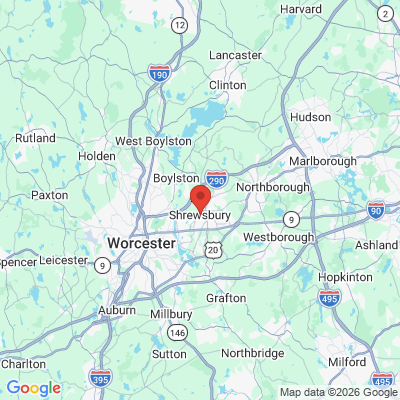 Map to  office in Shrewsbury, MA