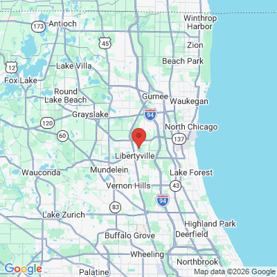 Map to  office in Libertyville, IL