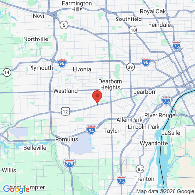 Map to  office in Inkster, MI
