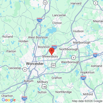 Map to  office in Shrewsbury, MA
