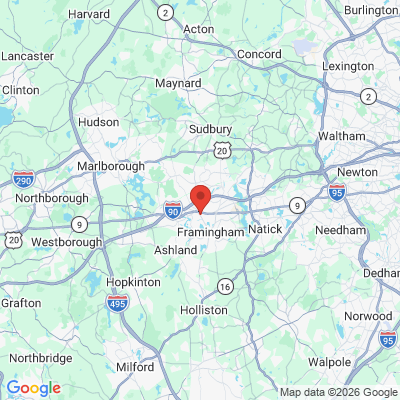 Map to  office in Framingham, MA
