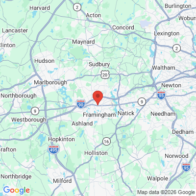 Map to  office in Framingham, MA