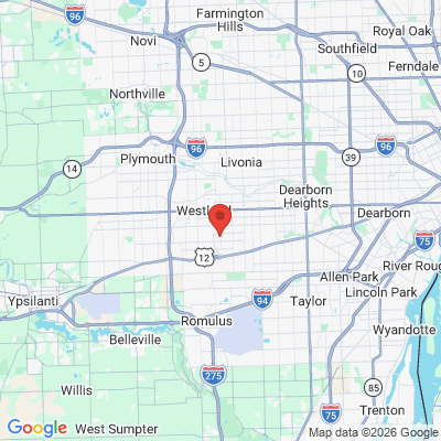 Map to  office in Westland, MI