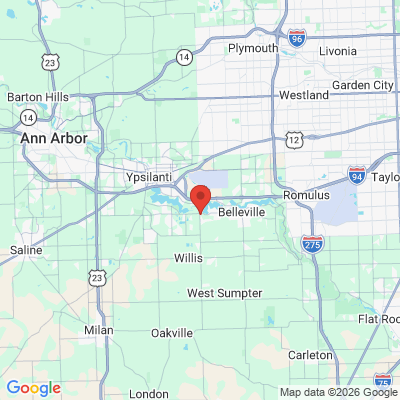 Map to  office in Belleville, MI