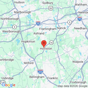 Map to Au Blanc aesthetics office in Hollis, MA