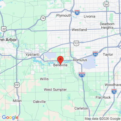 Map to  office in Belleville, MI