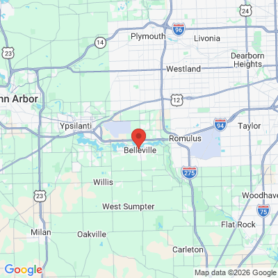 Map to  office in Belleville, MI