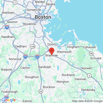 Map to  office in Braintree, MA
