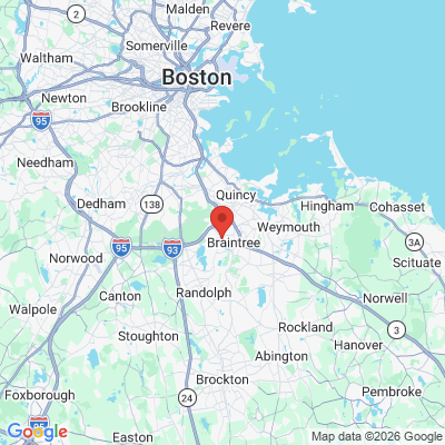 Map to  office in Braintree, MA