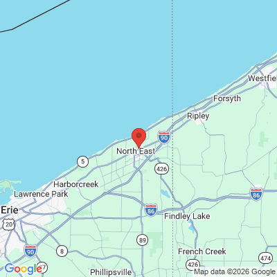 Map to  office in North East, PA