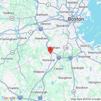 Map to  office in Westwood, MA