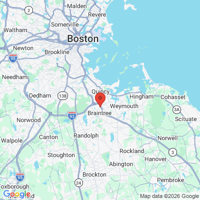 Map to  office in Braintree, MA