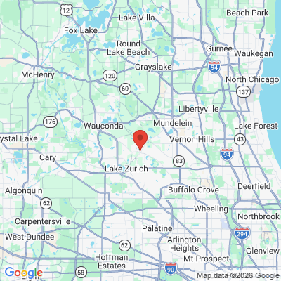 Map to  office in Hawthorn Woods, IL