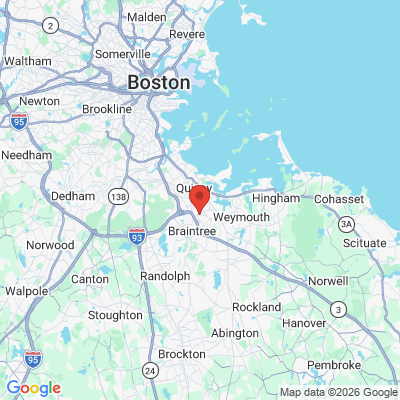 Map to  office in Braintree, MA