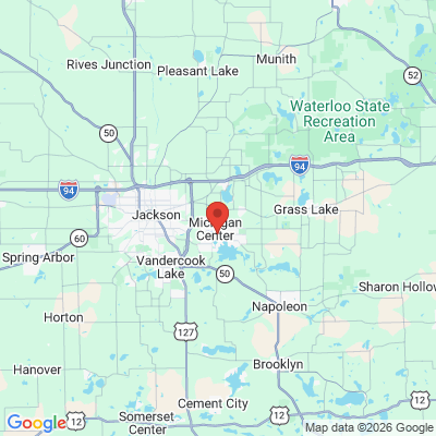 Map to  office in Michigan Ctr, MI
