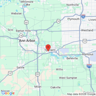Map to  office in Ypsilanti, MI