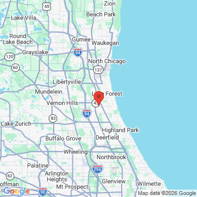 Map to  office in Lake Forest, IL