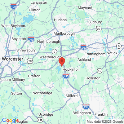Map to  office in Woodville, MA