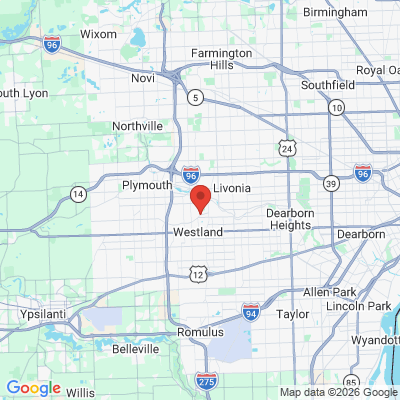 Map to  office in Westland, MI