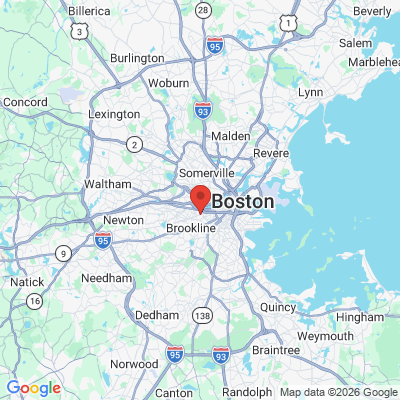 Map to  office in Brookline, MA