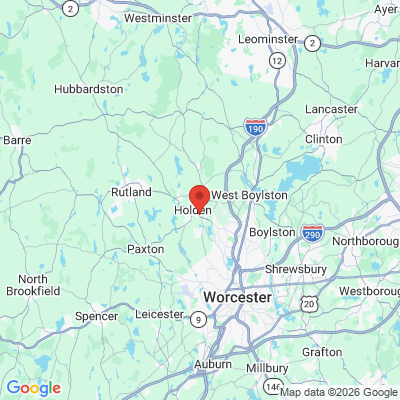 Map to  office in Holden, MA