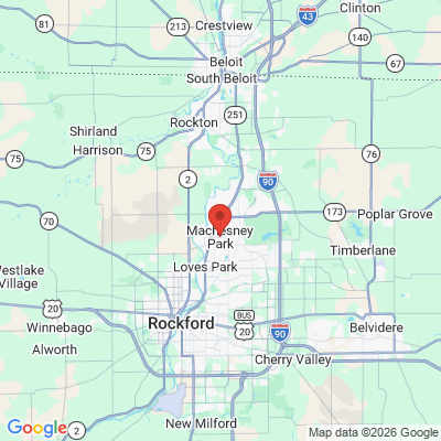 Map to  office in Machesney Park, IL