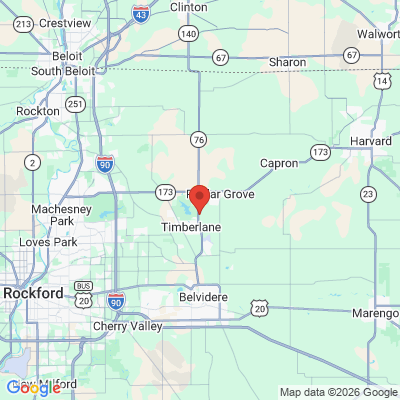 Map to  office in Poplar Grove, IL