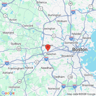 Map to  office in West Newton, MA