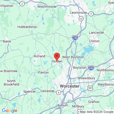Map to  office in Holden, MA