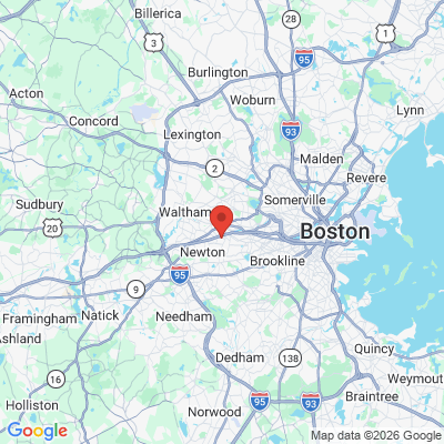 Map to  office in Newton, MA
