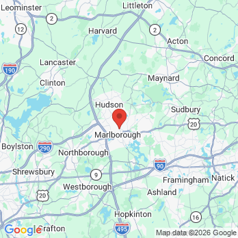 Map to Dental Associates of Marlborough office in Marlboro, MA