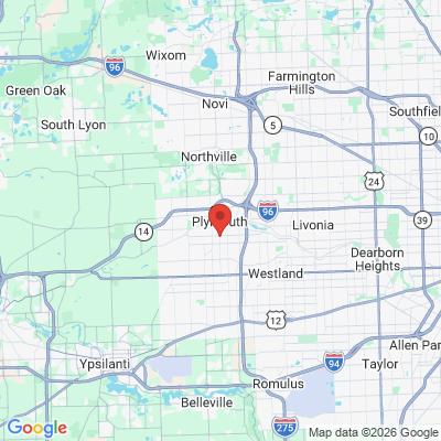 Map to  office in Plymouth, MI