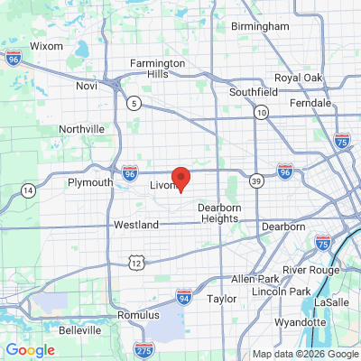 Map to  office in Livonia, MI