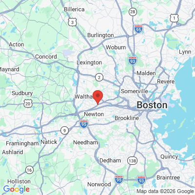 Map to  office in Newton, MA