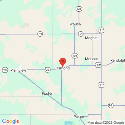 Map to  office in Osmond, NE