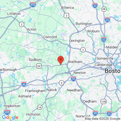 Map to  office in Weston, MA