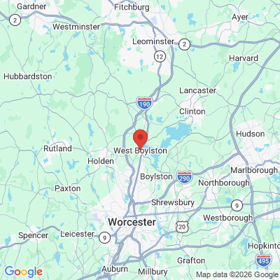 Map to  office in West Boylston, MA
